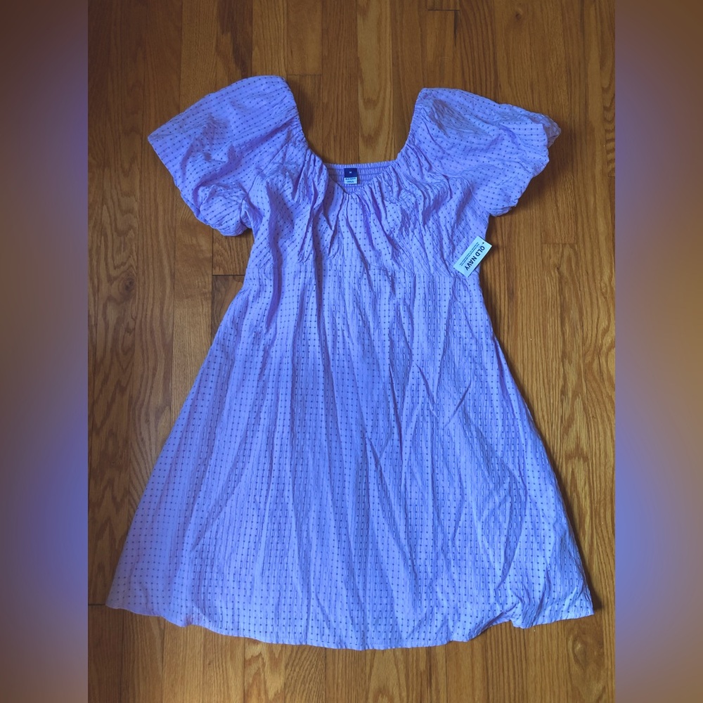 Lavender Mini Dress with Puff Sleeves 💜✨💜✨